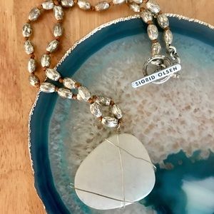 ✨⚓️Genuine Sigrid Olsen White Stone Necklace